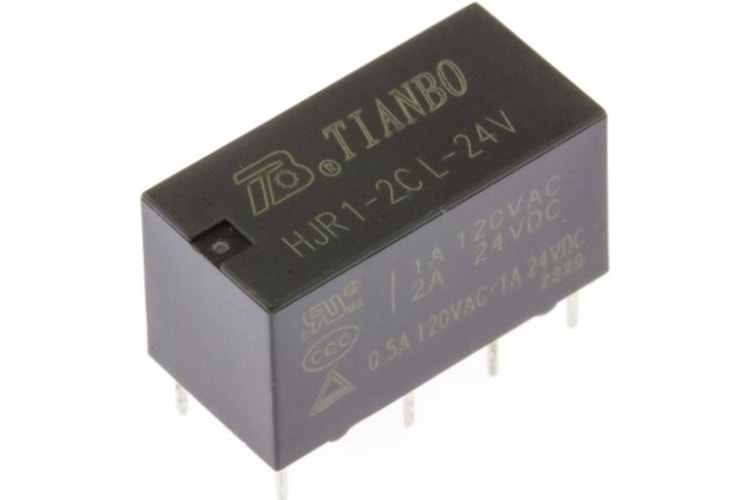 RELAY 2A 24VDC 2PNC 20.50x10.00x11.80 THT