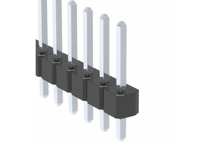 PIN HEADER VERT 6POS 2.54MM THT