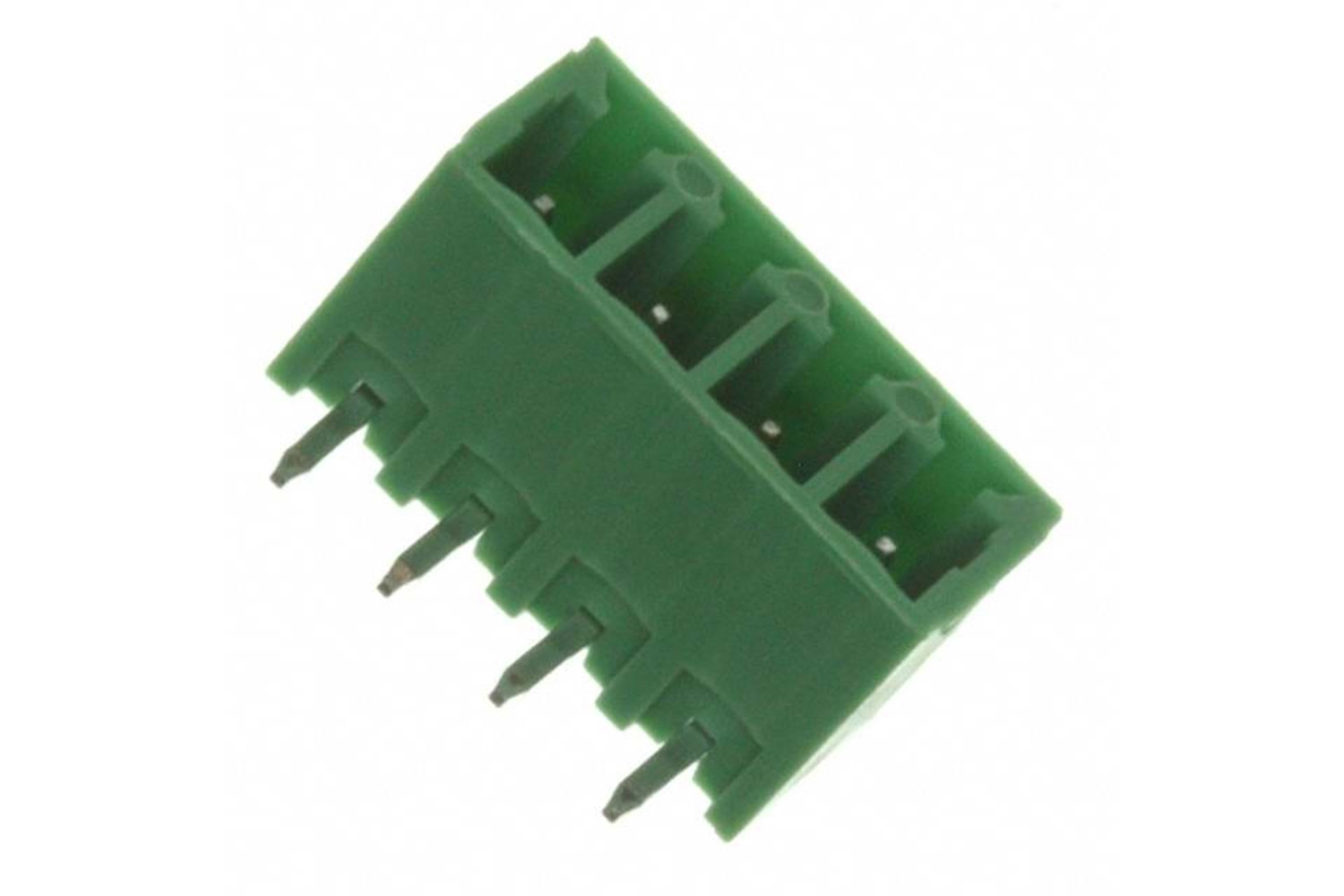 TERM 3P 5.08MM 180* GREEN CLOSED MALE THT