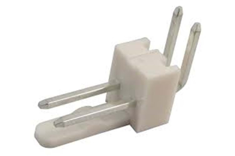 CONN 2P 2.54MM 90* WHITE MALE THT