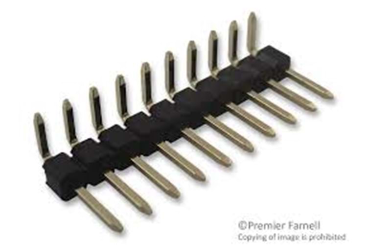 PIN HEADER 1X10 90* 2.54mm THT