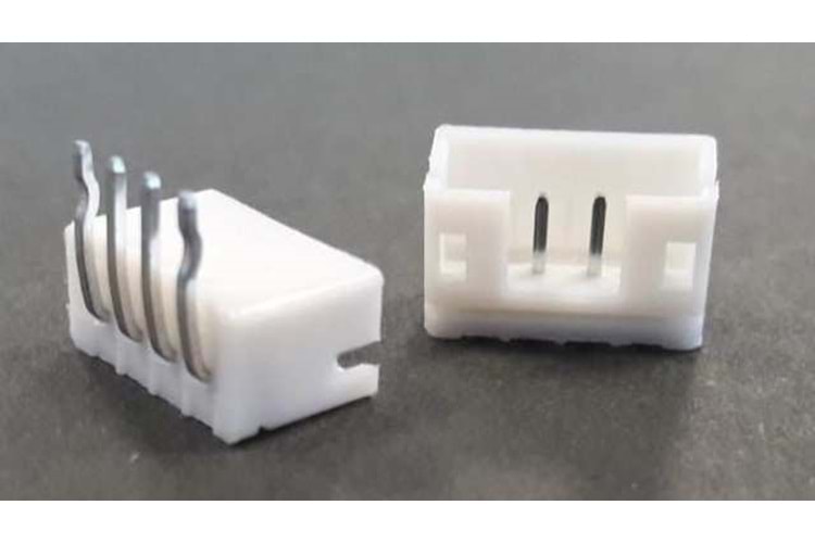 CONN 4P 2MM 90* MALE WHITE THT