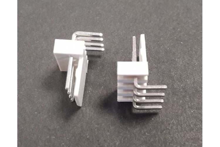 CONN 4P 2.54MM 90* MALE IVORY THT