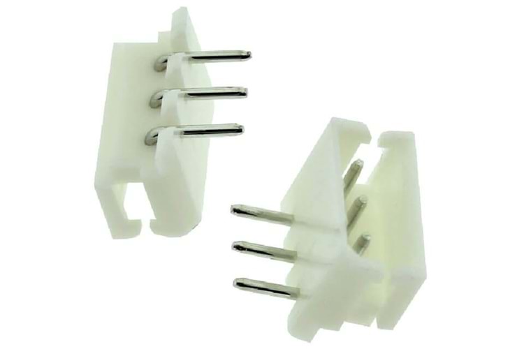 CONN 3PIN 2.50MM 90* MALE THT
