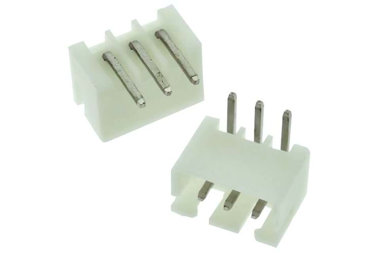 CONN 3P 2.50MM 90* MALE WHITE THT