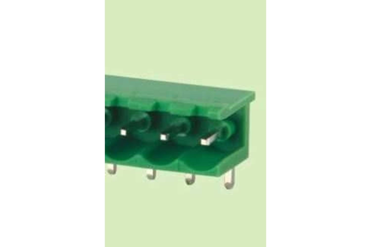 TERM 3P 7.62MM 90* GREEN OPEN MALE THT