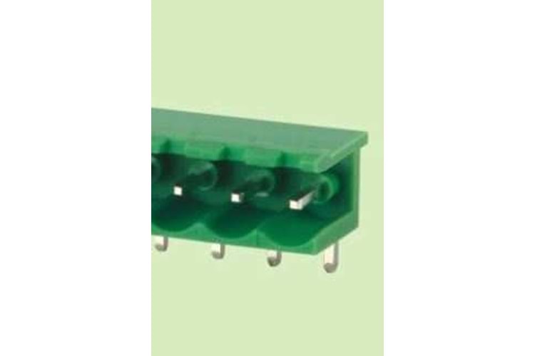 TERM 3P 7.62MM 90* GREEN OPEN MALE THT