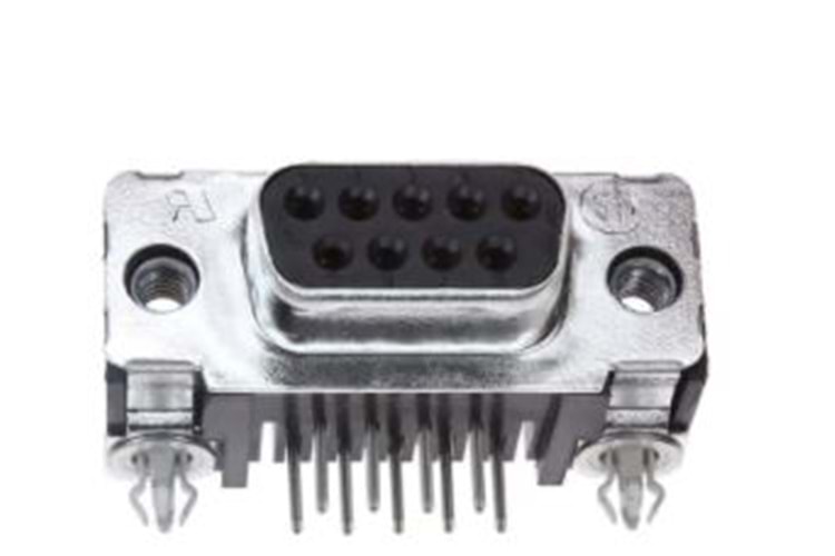 CONN D-SUB RCPT 9P R/A SLDR THT