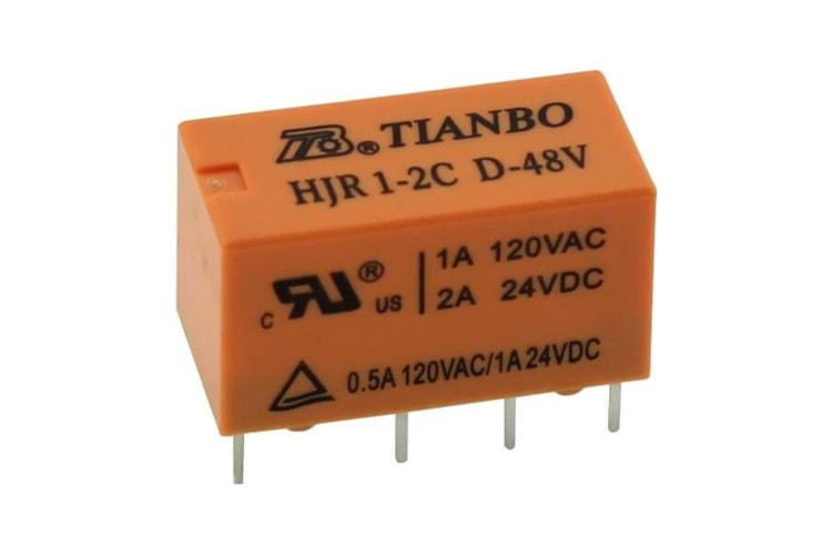 RELAY 2A 48VDC 2PNC TELECOM (DS2) TYPE THT