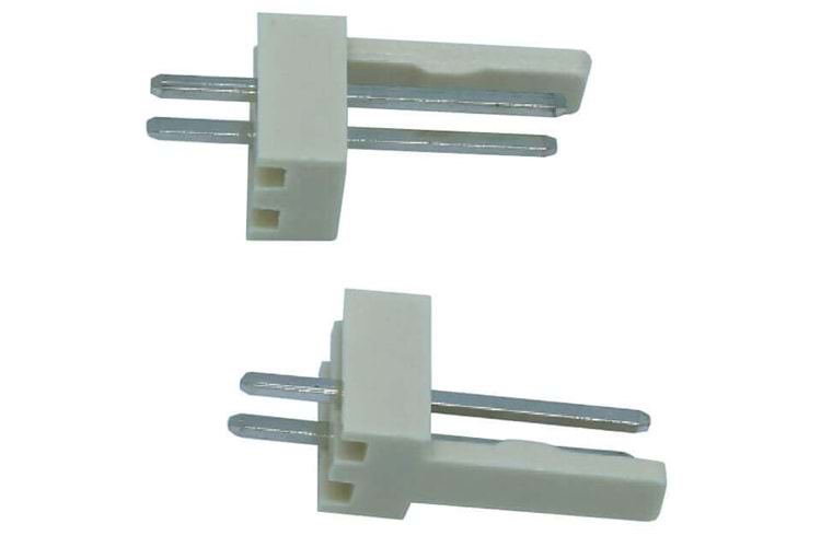 CONN 2P 2.54MM 180* MALE THT