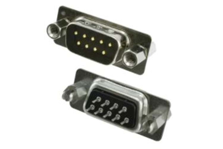 CONN D-SUB PLUG 9P VERT SLDR THT