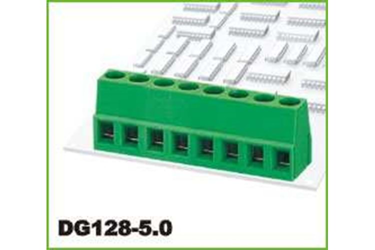 KLM TERM.BLK.5.00MM 2P PCB TYPE 1 BOY GREEN THT