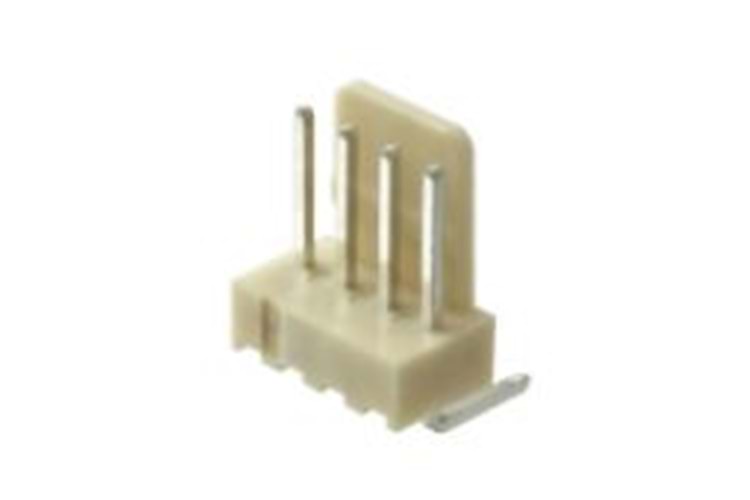 CONN 4P 2.54MM 90* MALE THT