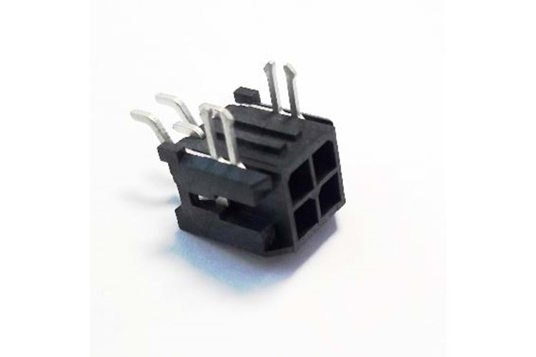 CONN MX3.4PIN(2X2) BLACK 90* MALE SMD