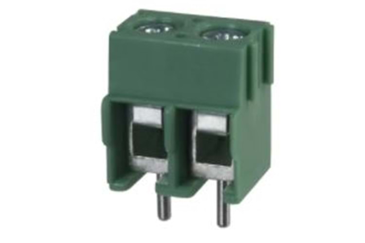 TERM 2P 5MM PCB 180* GREEN THT