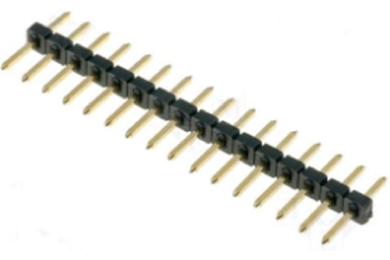 HEADER 1x16 2.00MM 11.50mm 180* MALE THT