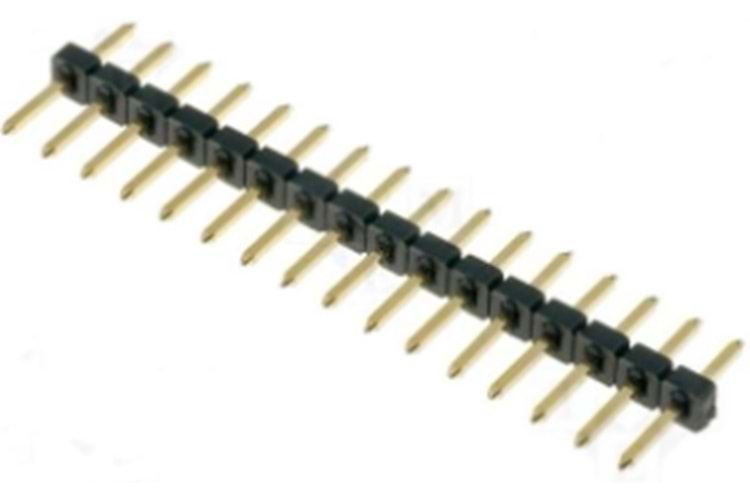 HEADER 1x16 2.00MM 11.50mm 180* MALE THT