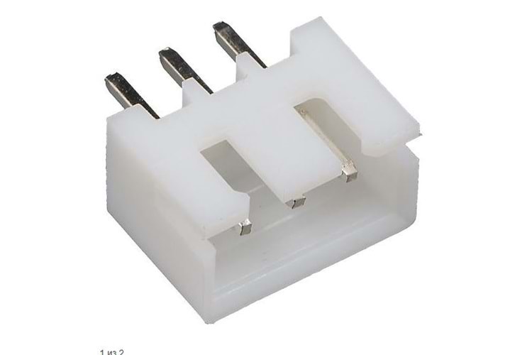 CONN 3P 2.50MM 180* WHITE MALE THT