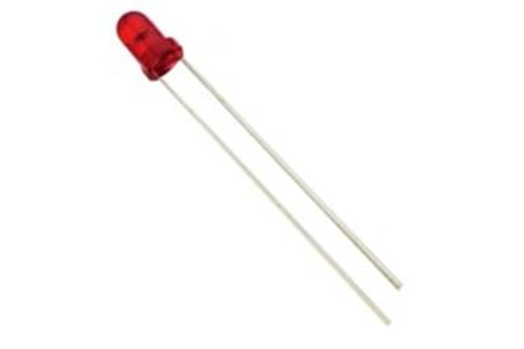 LED RED 200mcd 60° 3mm THT