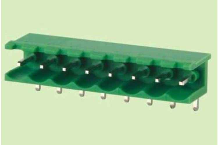 TERM.BLK.7.62MM 3P 90C MALE GREEN OPEN