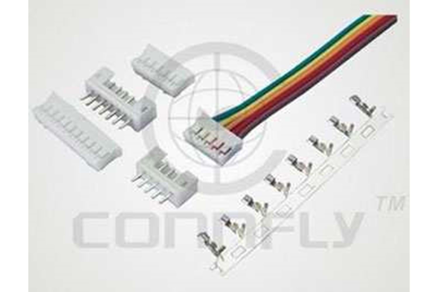 CON.T.B.2MM 4P 180C MALE WHITE CONNFLY THT