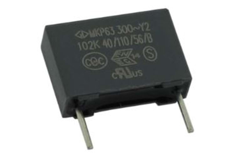 CAP.POL.1nF 300VAC 10MM 10% Y2 THT