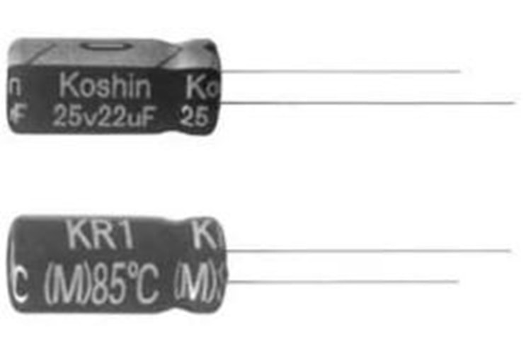 CAP.EL.47uF 25V 5x11 2.5MM 85C TB KOSHIN THT