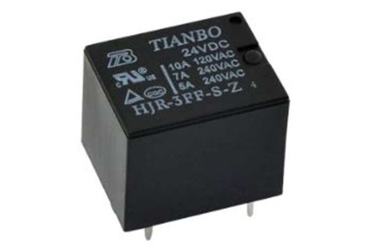 RELAY POWER 7A 24VDC PCB TYPE (JS1) 5PIN TIANBO