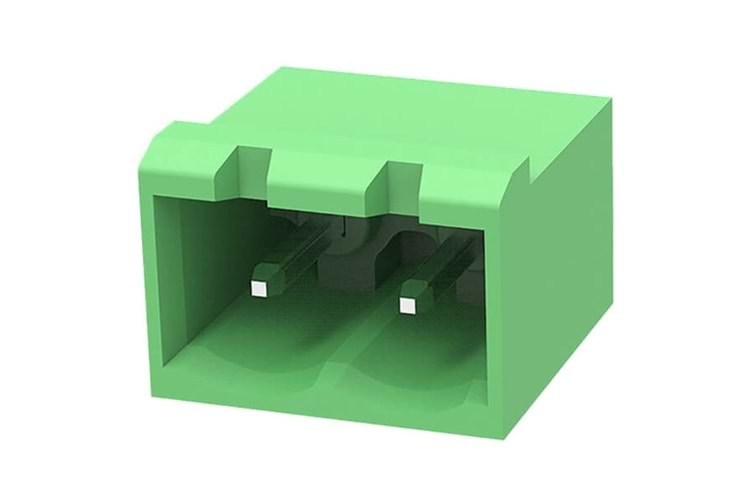 TERM 2P 5.08MM 90* GRENN CLOSED MALE THT