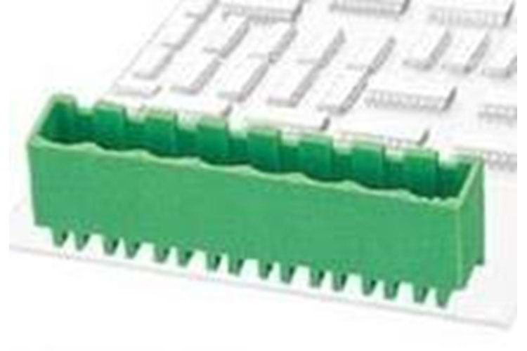 TERM 7P 7.62MM 90* GREEN CLOSED MALE THT