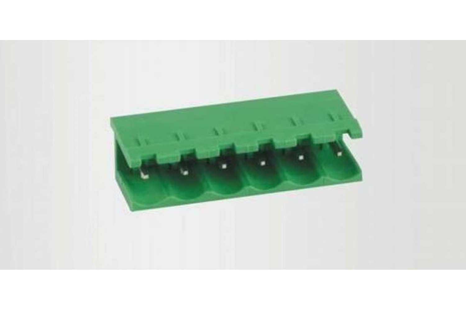 TERM 14P 5.08MM 90* GREEN OPEN MALE THT