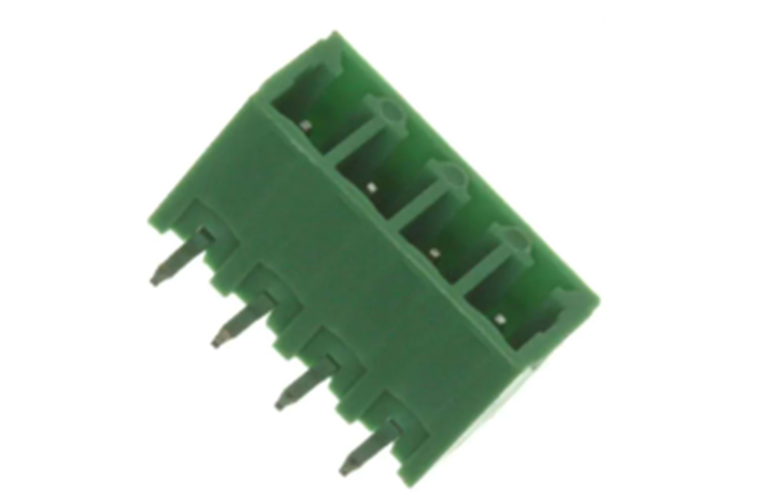 KLM 4 PIN TERM BLOCK HDR 4POS 90°DEG 3.81MM MALE THT