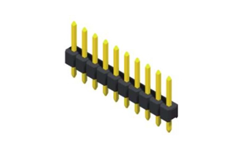 HEADER 1x5 2.54MM 180 MALE THT