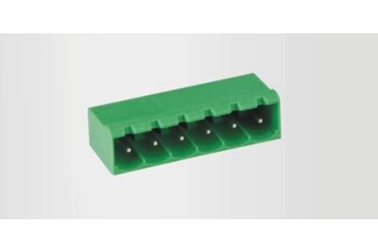 TERM 4P 7.62MM 90* GREEN CLOSED MALE THT