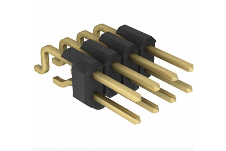 CONN HEADER R/A 8POS 2.54MM SMD