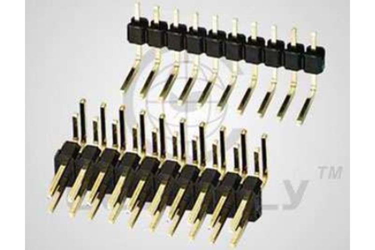 PIN HEADER 20PIN (2x10) 2.54mm MALE R/A THT