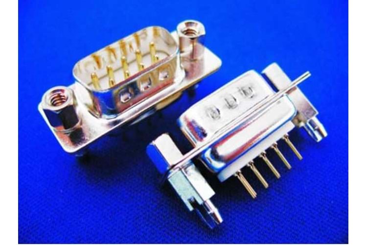 CONNECTOR DSUB 9PIN 180C FEMALE THT