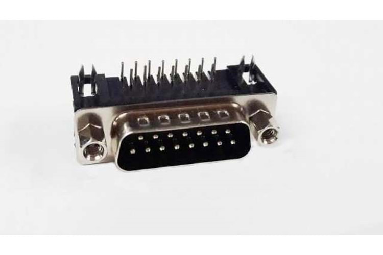 CONNECTOR DSUB 15PIN 90C PCB TYPE MALE THT