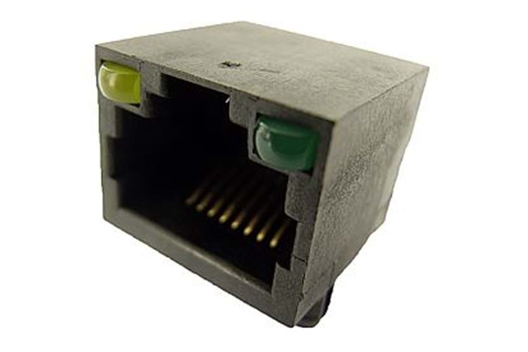 MODULAR JACK 8P8C (RJ45,Ethernet) THT