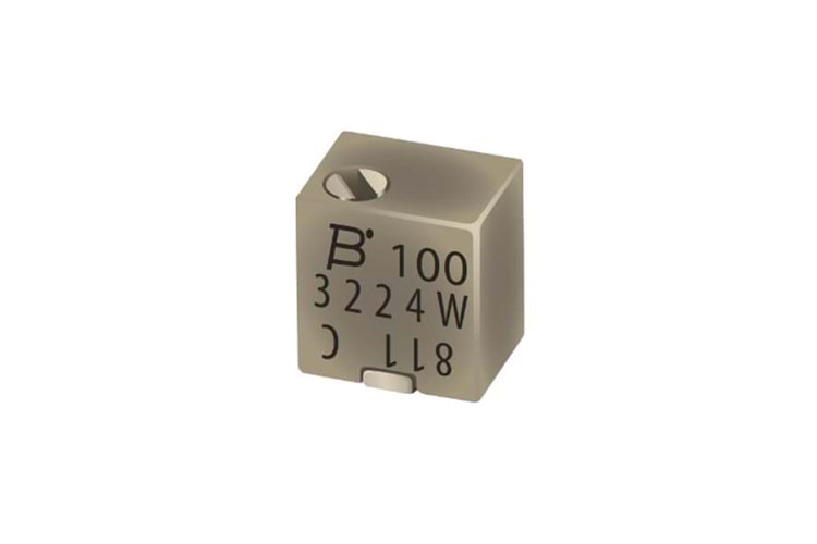 TRIMPOT CERMET 100K 0.25W MULTI TURN SMD