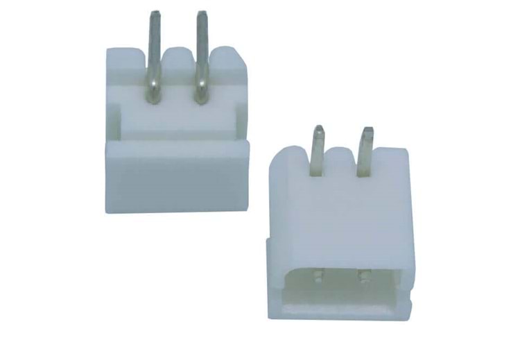 CONN 2P(1X2) 2.50MM 90C MALE THT