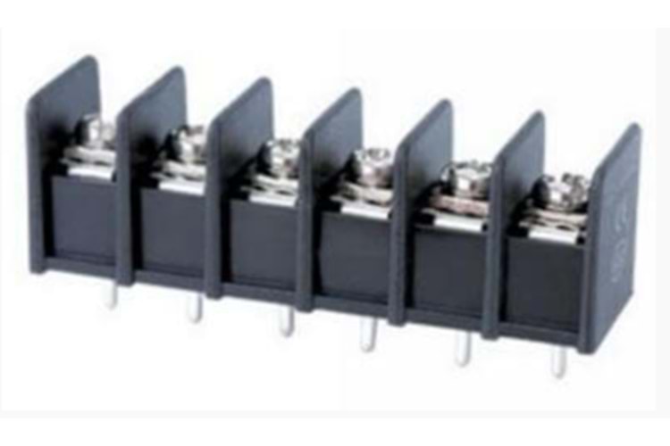 TERM 4P 7.62MM BARRIER TERMINAL SCREW BLACK THT