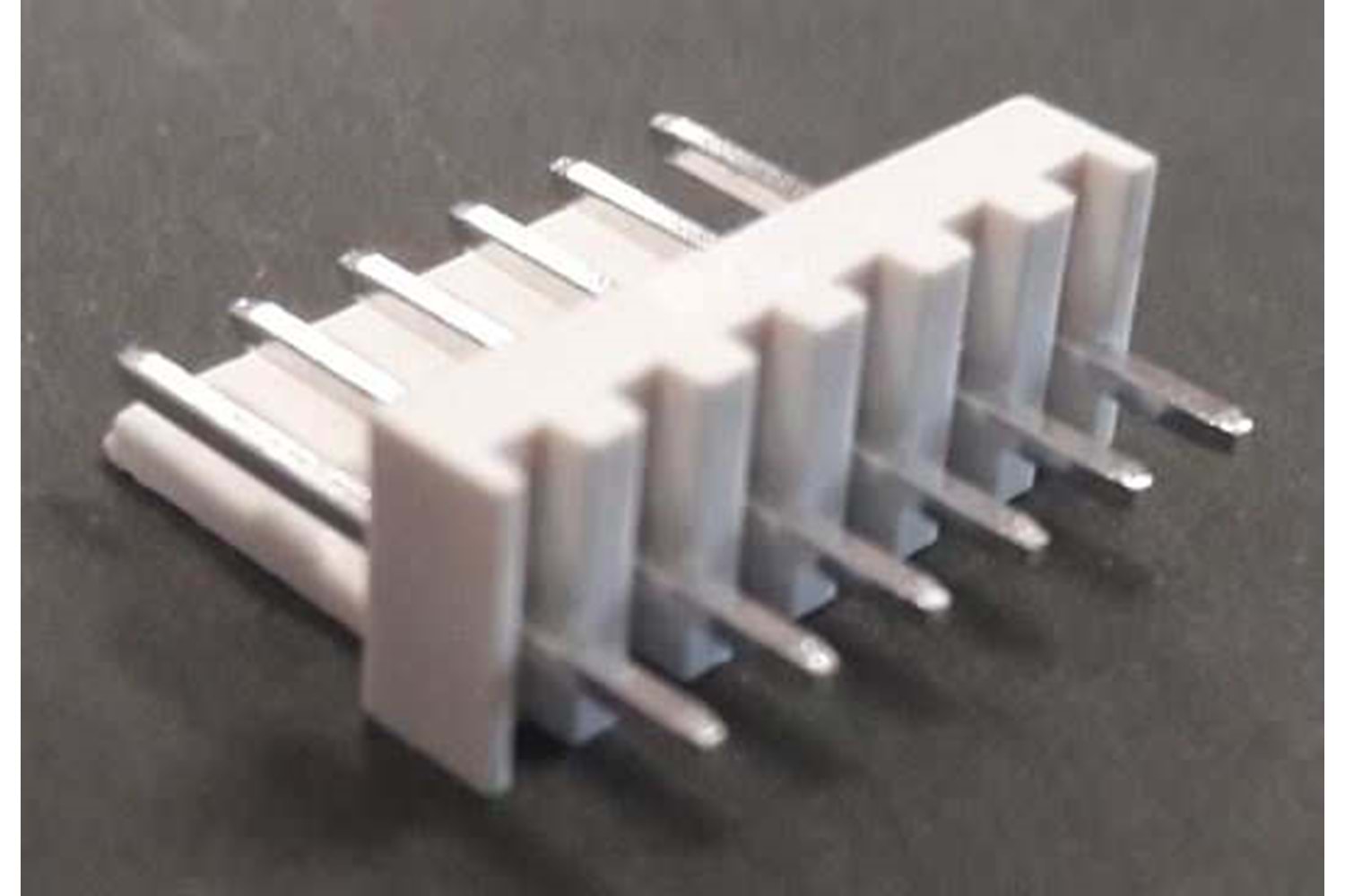 CONN 6P 2.54MM 180* IVORY MALE THT