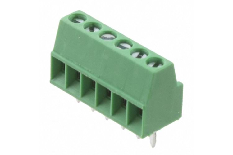 TERM BLK 2.54MM 6P SCREW PCB TYPE THT