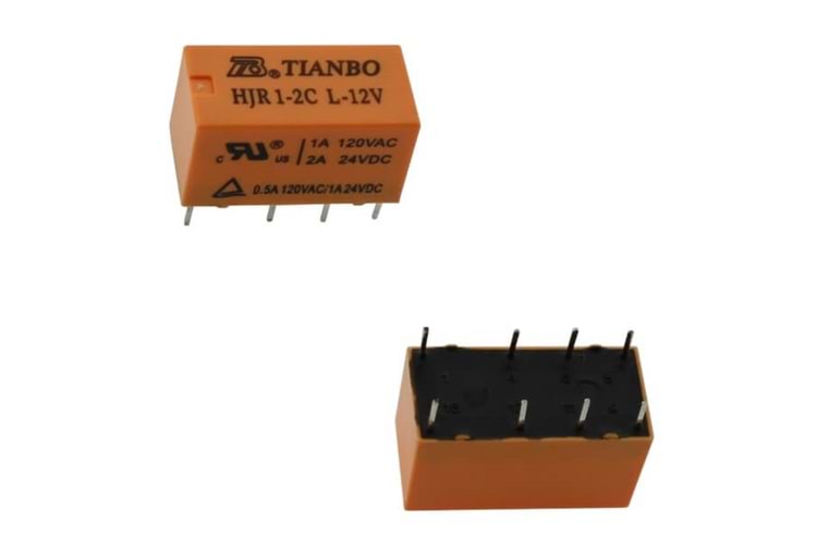 RELAY 2A 12VDC 2PNC TELECOM (DS2) TYPE TIANBO THT