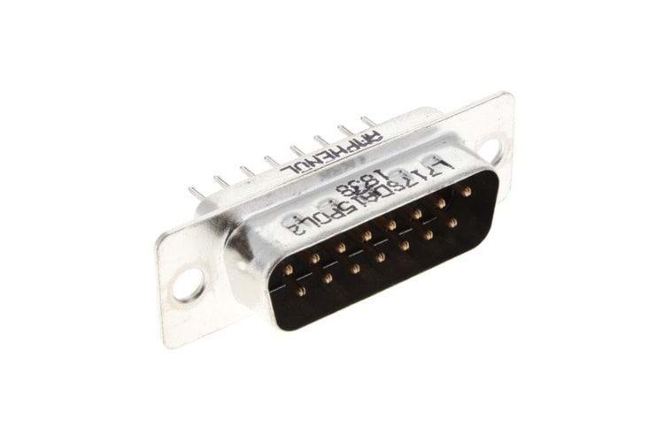 CONN D-SUB PLUG 15POS VERT SLDR THT