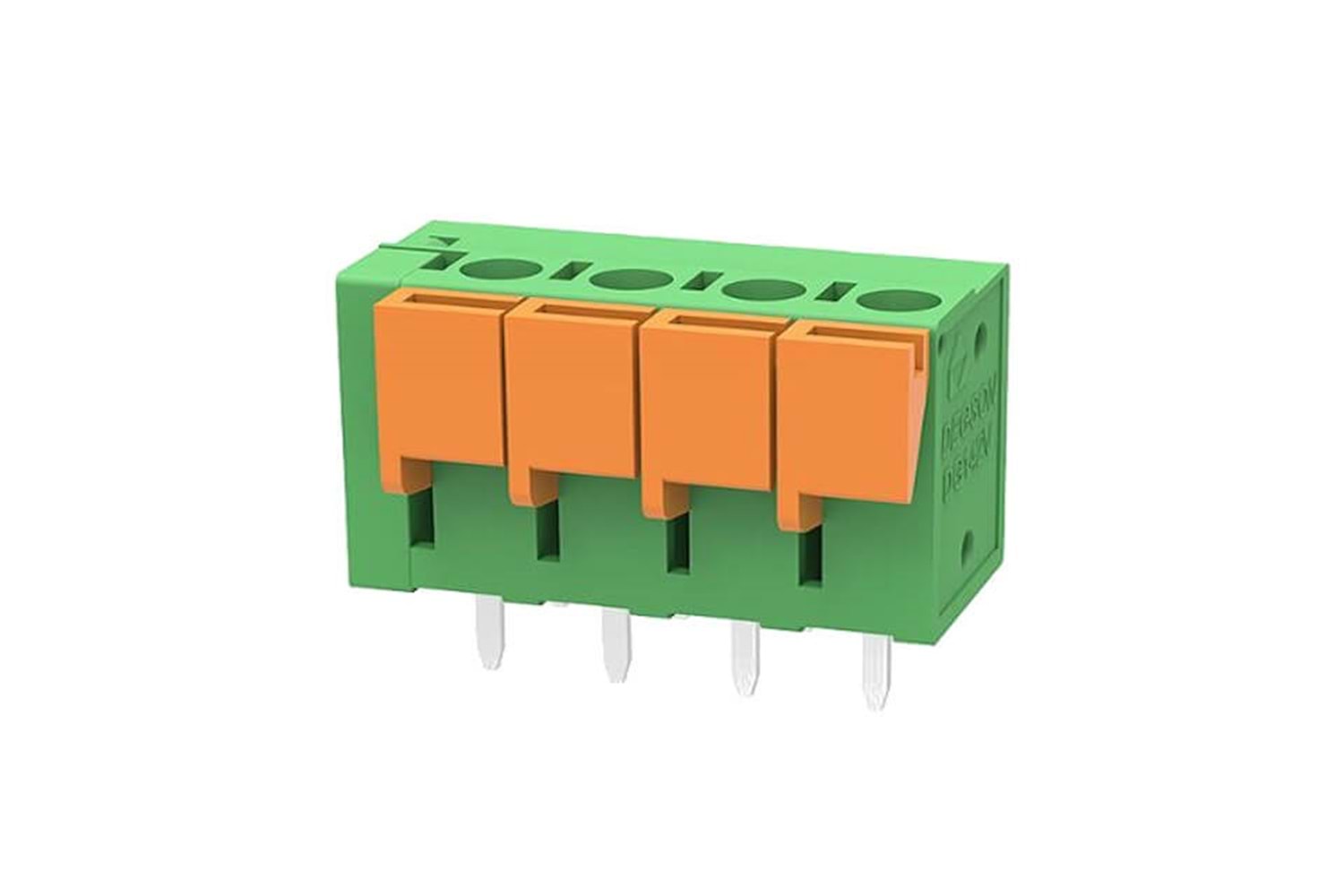 TERM.BLK.5.08MM 4P PCB SPRING TYPE THT