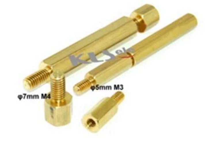 DISTANCE PCB 15.00mm M3 BRASS