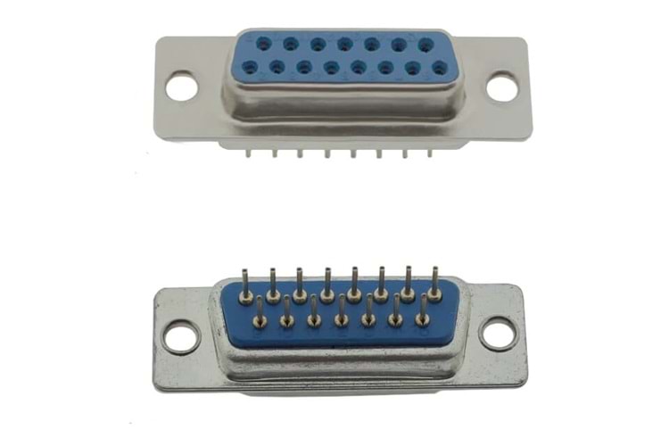 CONNECTOR DSUB 15PIN 180C PCB TYPE FEMALE THT