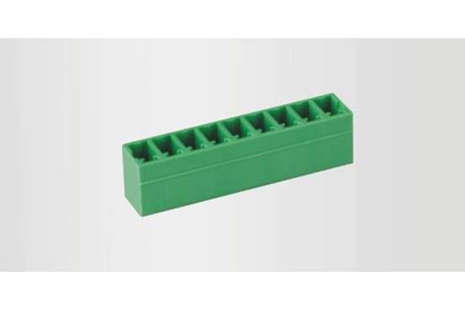 TERM 3P 3.5MM 180* GREEN CLOSED MALE THT
